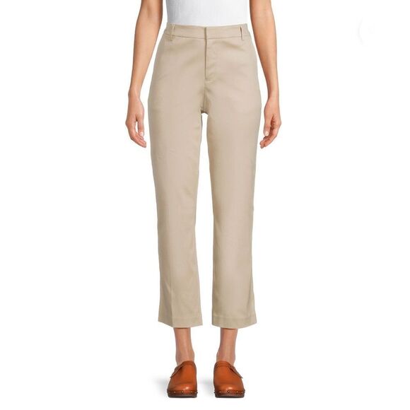 Women's Straight Khaki Dress Pants Size 12 - Picture 4 of 7
